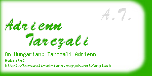 adrienn tarczali business card